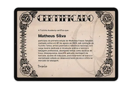 Certificado do curso